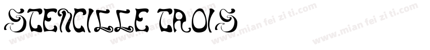 Stencille Trois字体转换